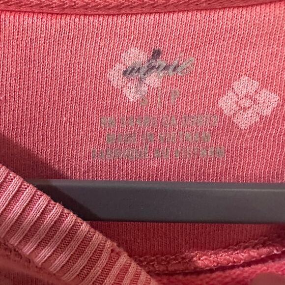 Aerie Floral Contrasting Pink Patterned Pullover Crew Sweatshirt Feminine, Small - Picture 2 of 7